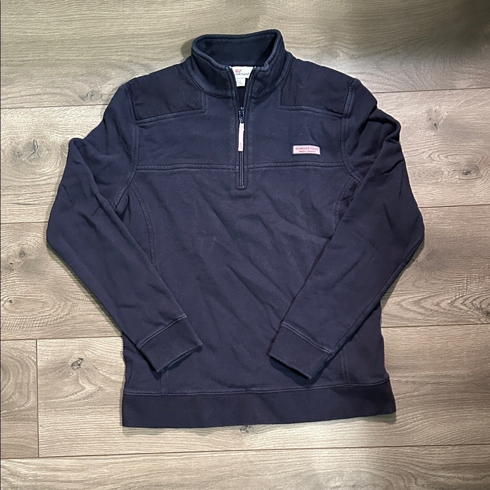 Kid's Navy Quarter-Zip Sweatshirt